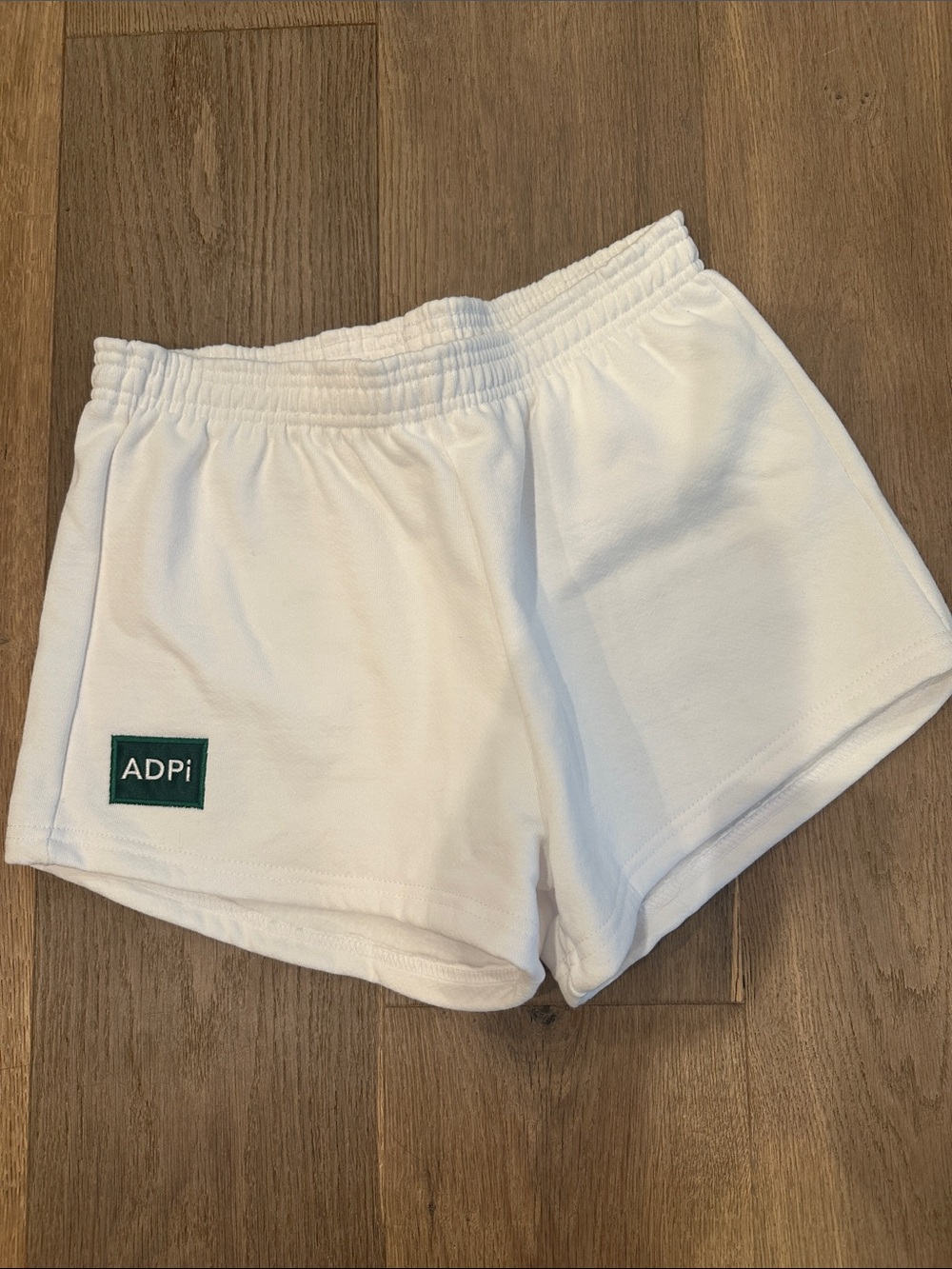 Alpha Delta Pi White Shorts